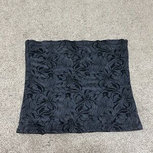 Black flower corset top